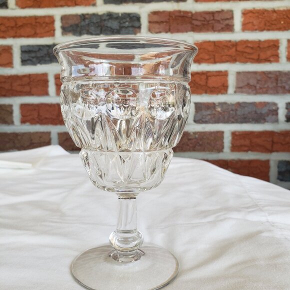 Vintage 1930's Paden City Chavalier Clear Goblet - Set of 4 - Picture 6 of 10
